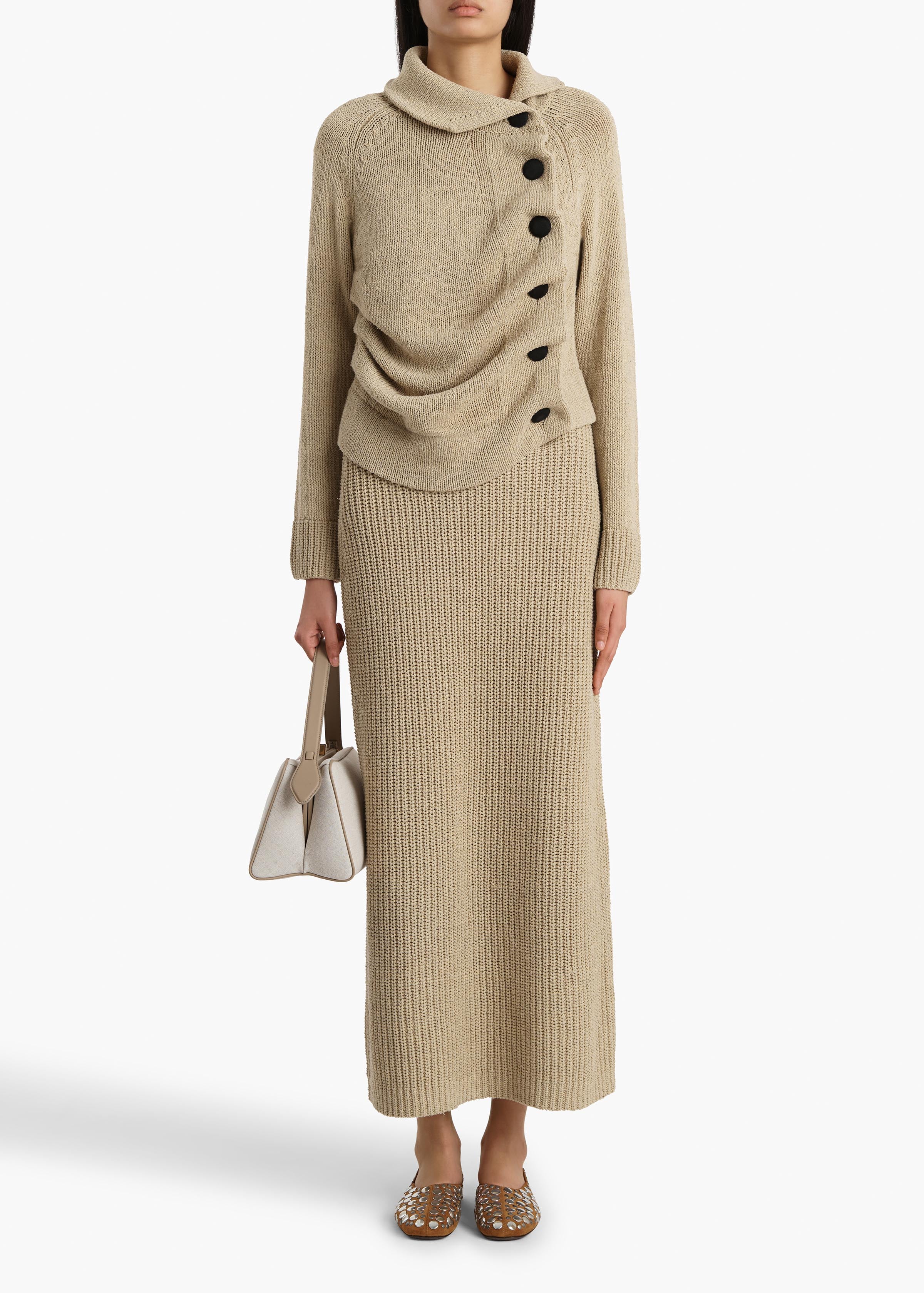 LORRAI CARDIGAN BEIGE 9813458 963 A STYLED