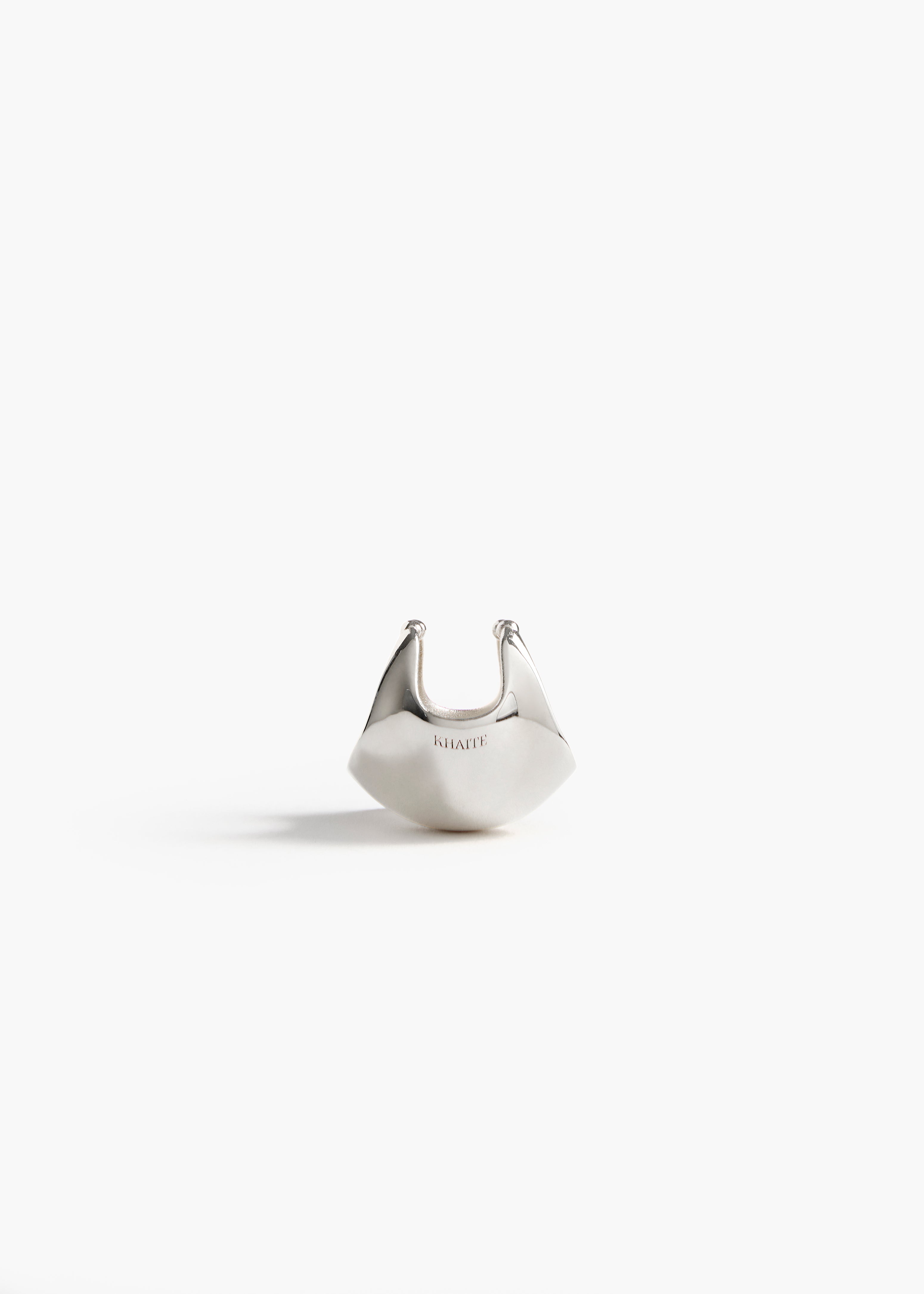Lotus Ear Cuff in Silver