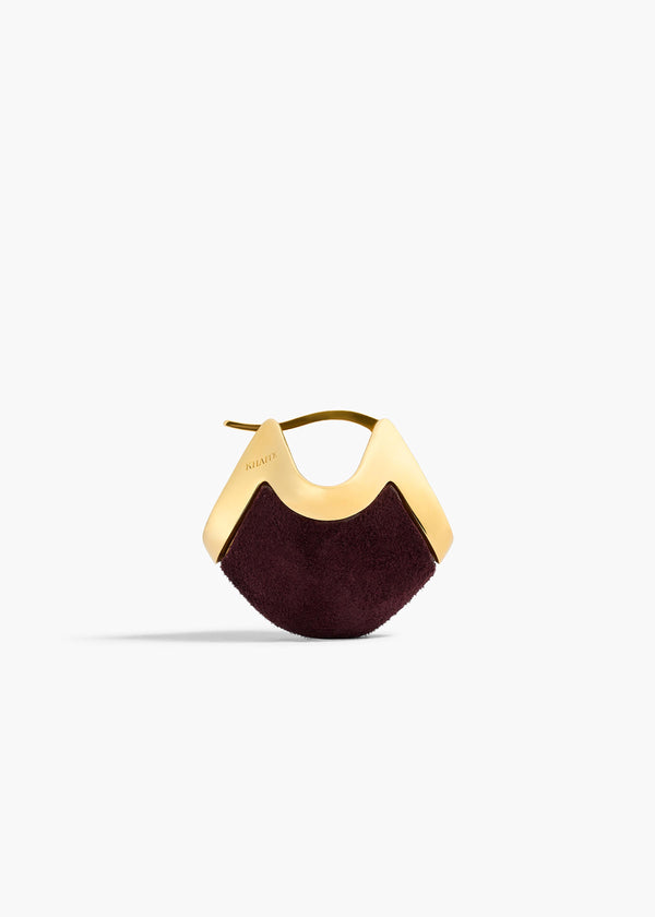 LOTUS MEDIUM EARRINGS GOLD ROUGE NOIR 10137 726 585 D
