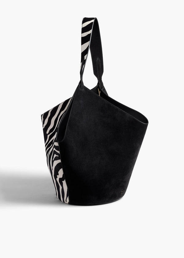 LOTUS MEDIUM TOTE BLACK WHITE H2037 1002 294 B