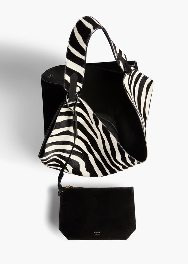 LOTUS MEDIUM TOTE BLACK WHITE H2037 1002 294 C
