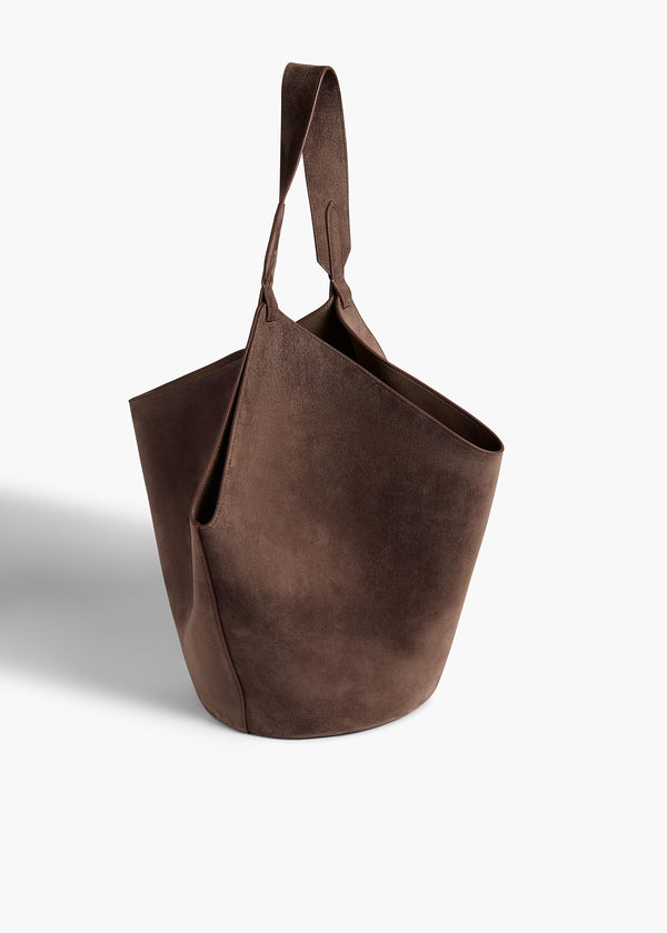 Medium Lotus Tote in Cedar Suede
