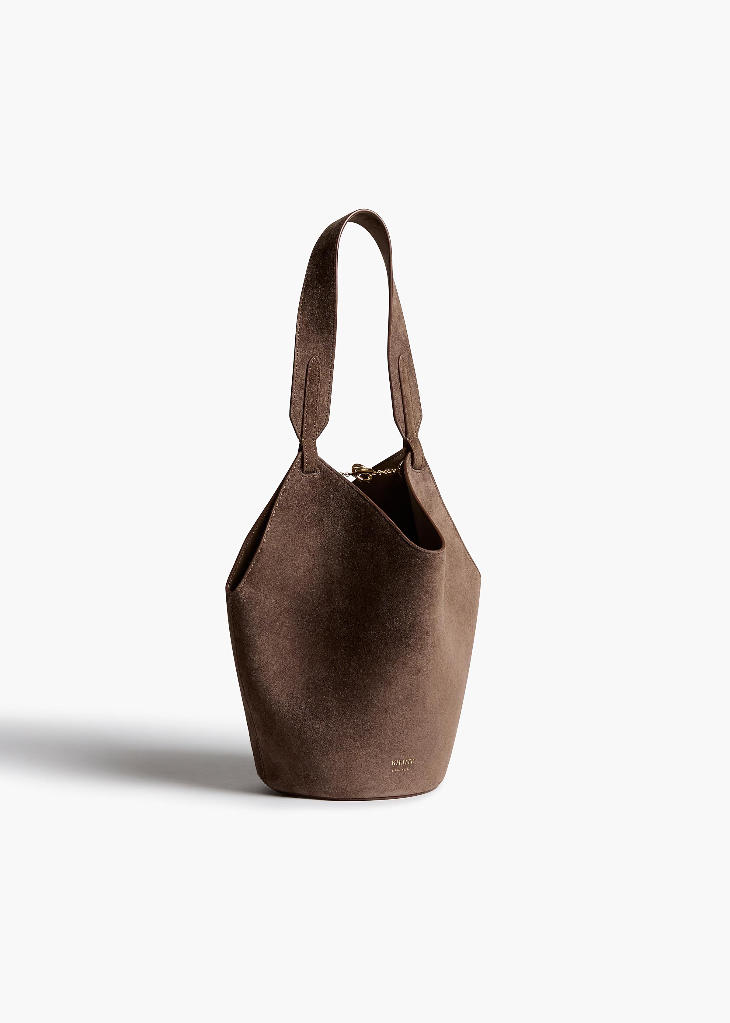 Mini Lotus Tote in Cedar Suede