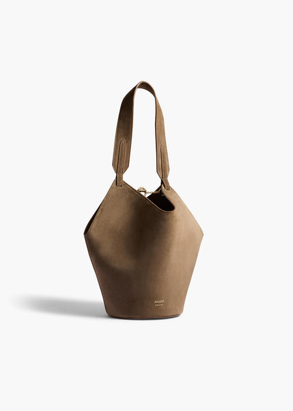 Mini Lotus Tote in Cedar Suede – KHAITE