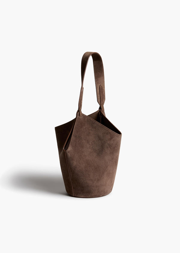 Mini Lotus Tote in Cedar Suede