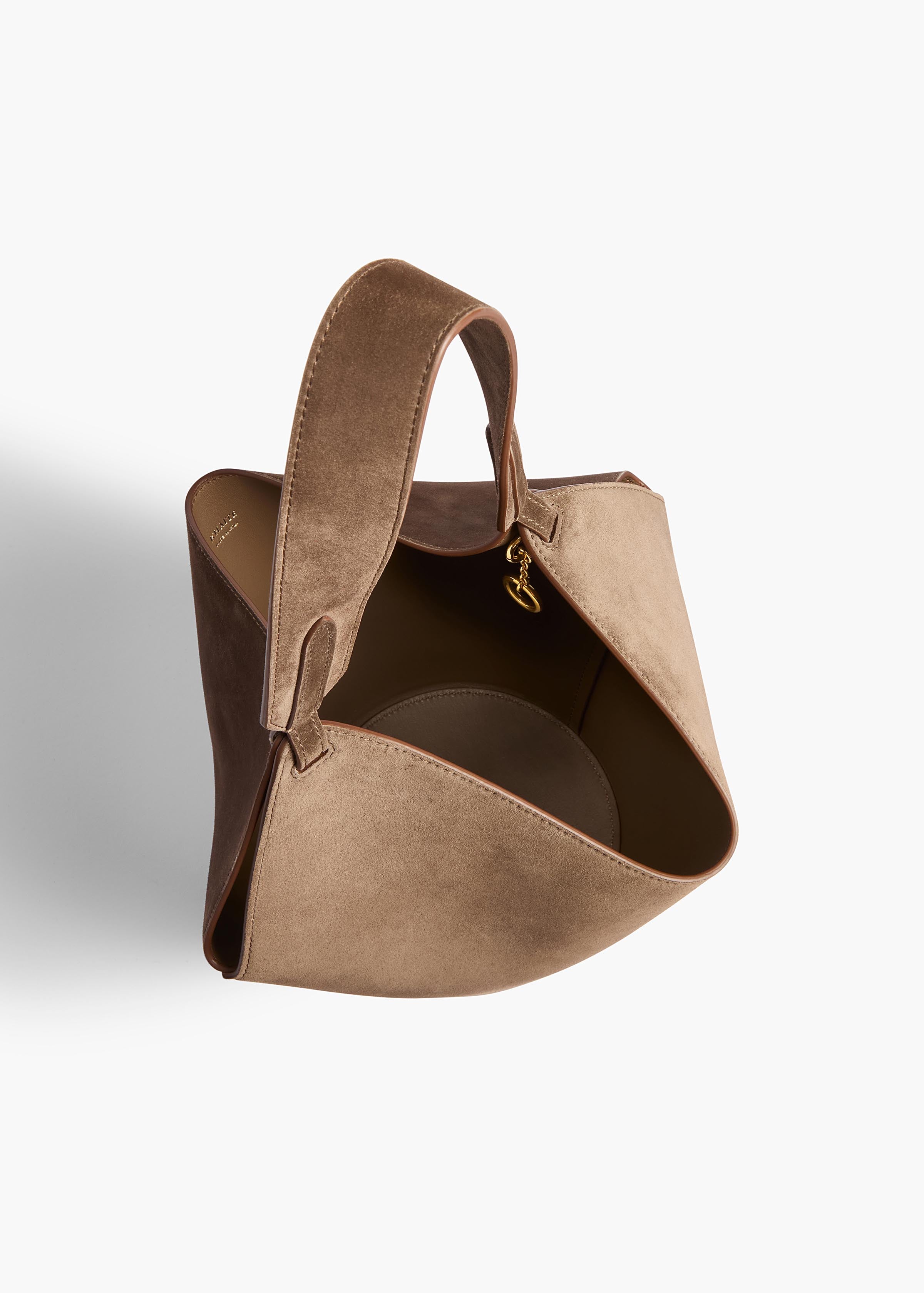 Mini Lotus Tote in Cedar Suede – KHAITE