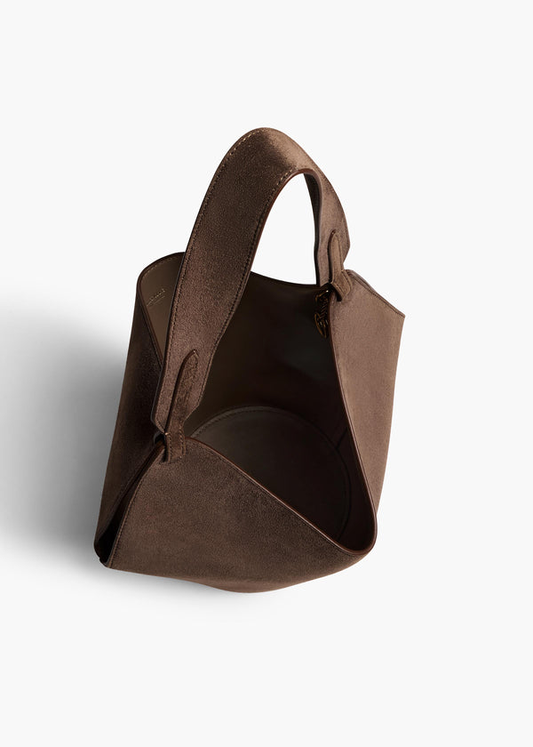 Mini Lotus Tote in Cedar Suede