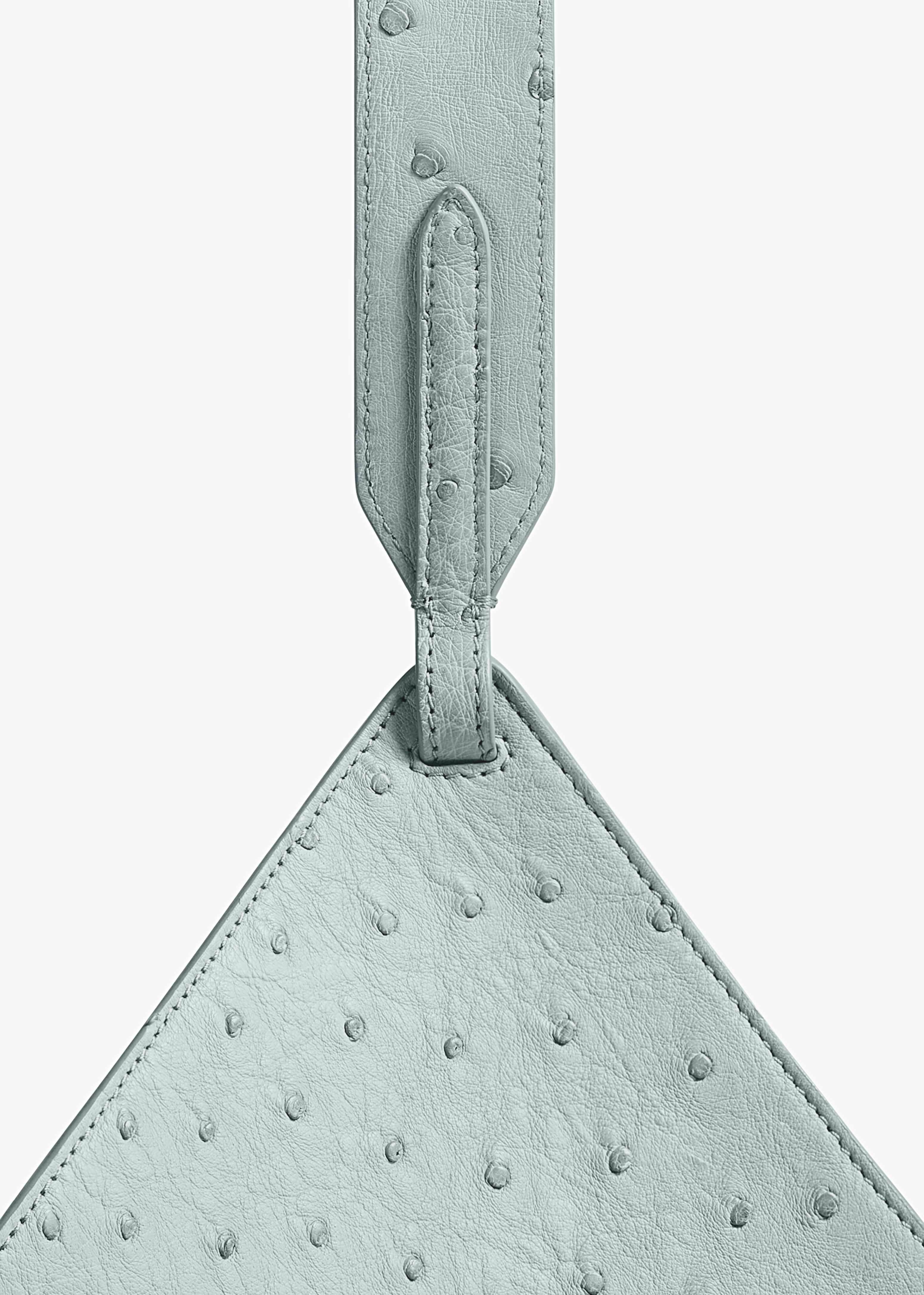 KHAITE  - Mini Lotus Tote in Frost Ostrich