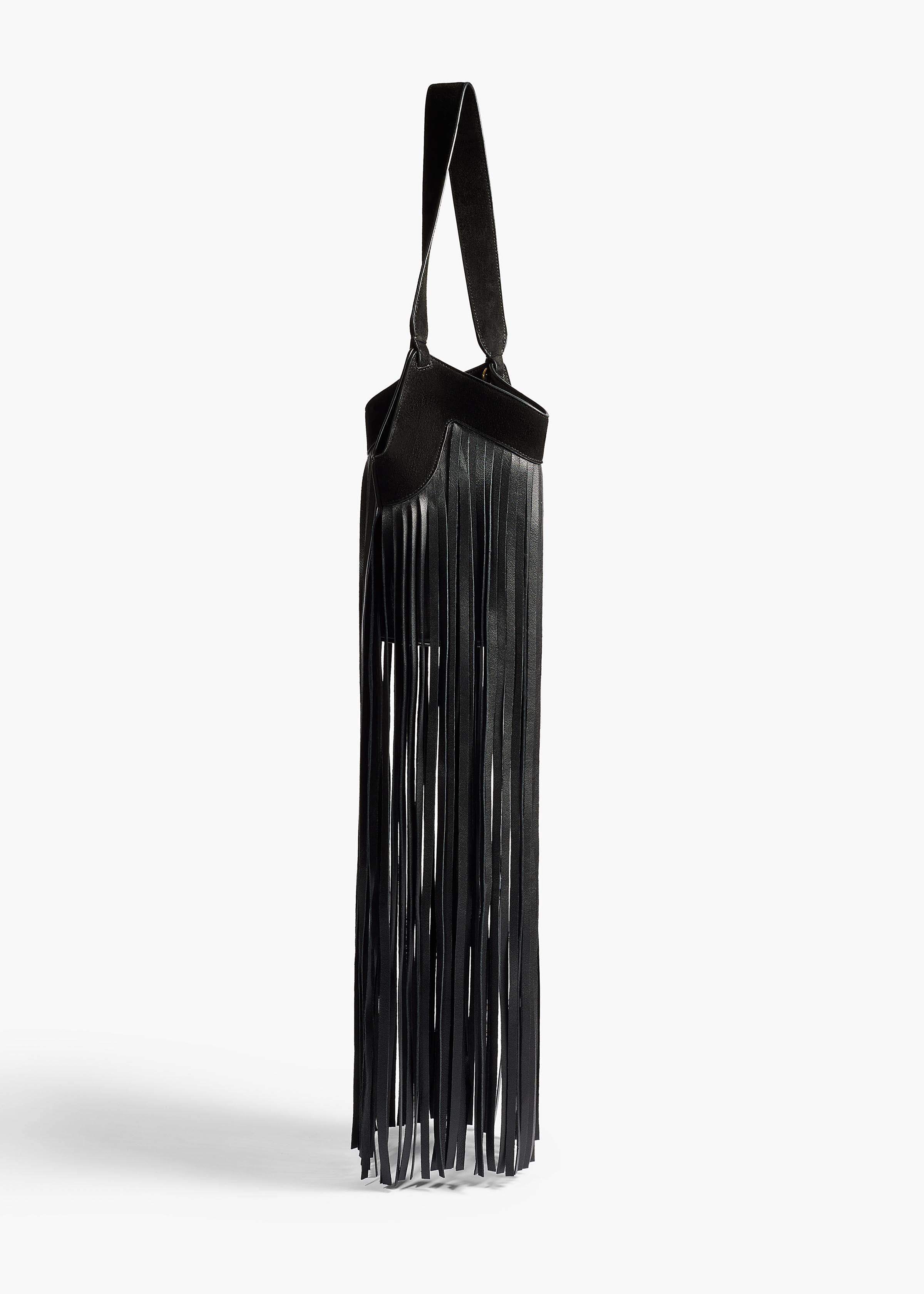 LOTUS NANO FRINGE TOTE BLACK H2064 1054 200 B