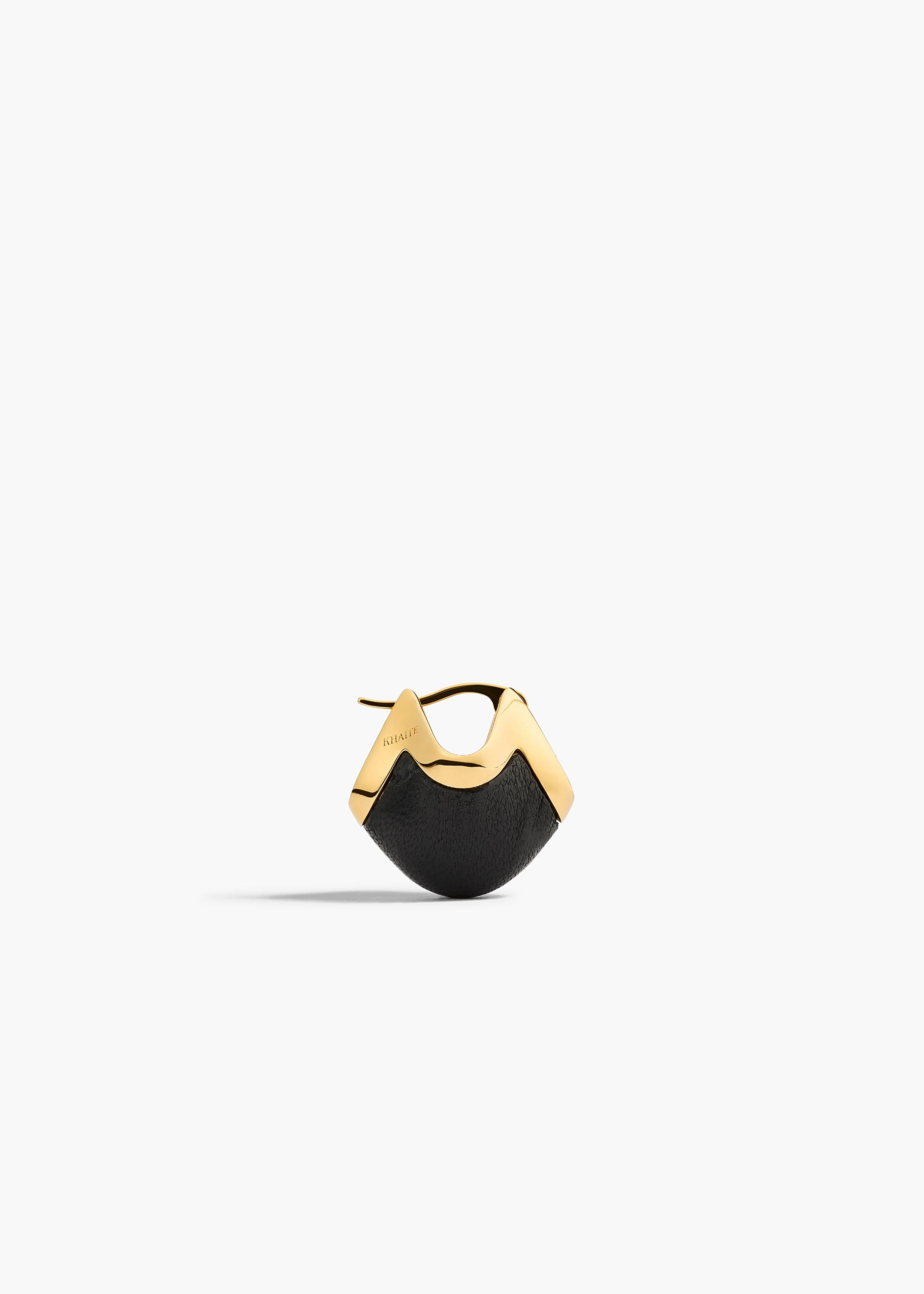 LOTUS SMALL EARRINGS GOLD BLACK 10135 887 200 D