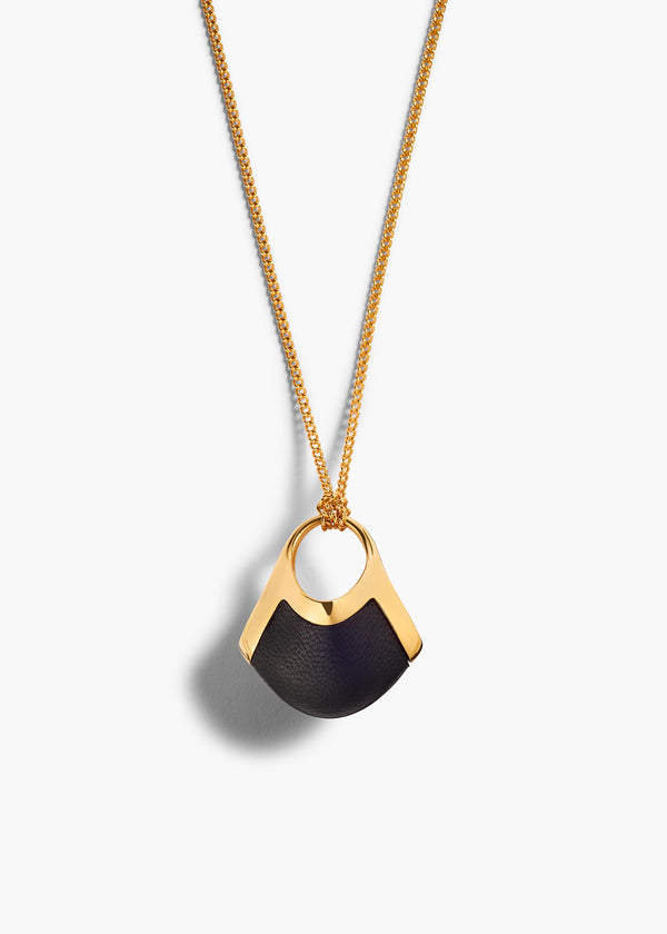 LOTUS SMALL PENDANT GOLD BLACK 10139 887 200 D