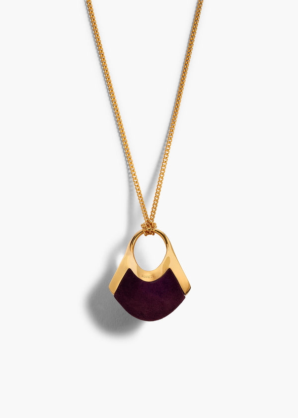 LOTUS SMALL PENDANT GOLD ROUGE NOIR 10139 726 585 D