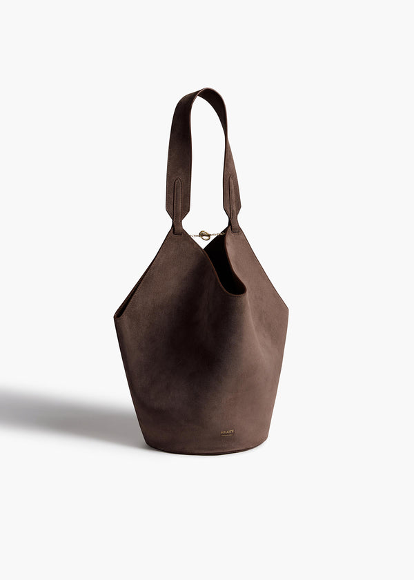Small Lotus Tote in Cedar Suede