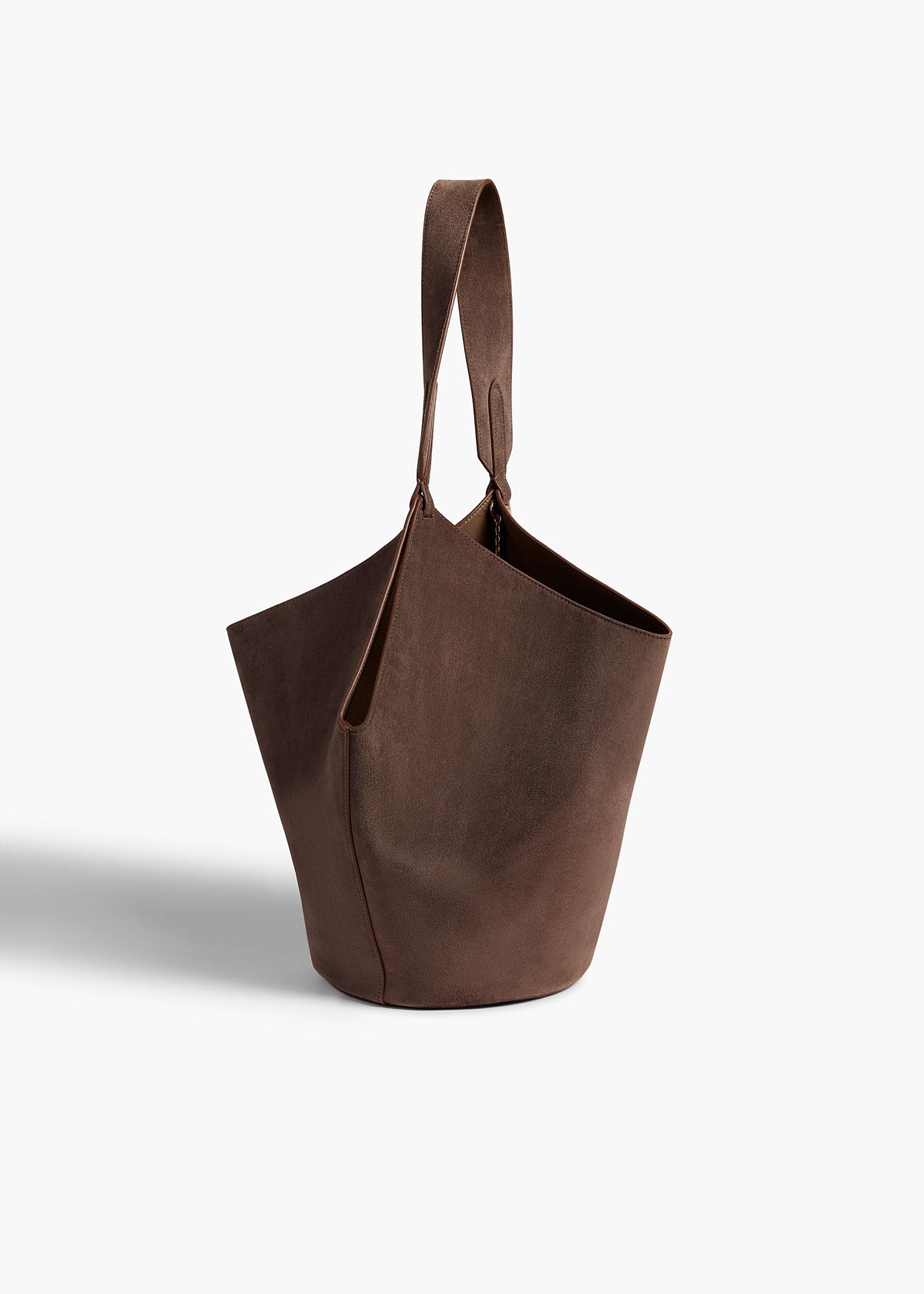 KHAITE  - Small Lotus Tote in Cedar Suede