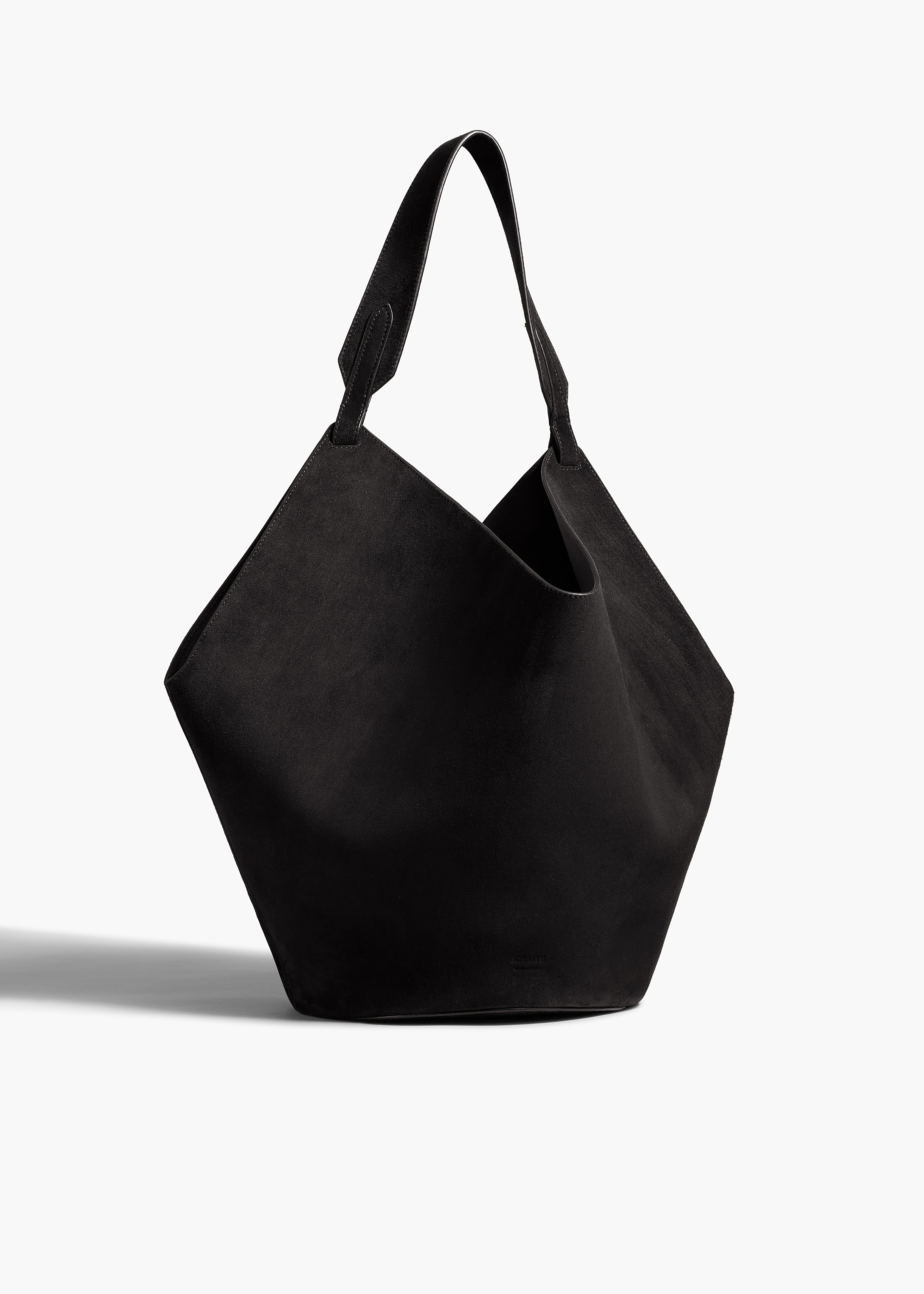 KHAITE LLC - Medium Lotus Tote in Black Suede