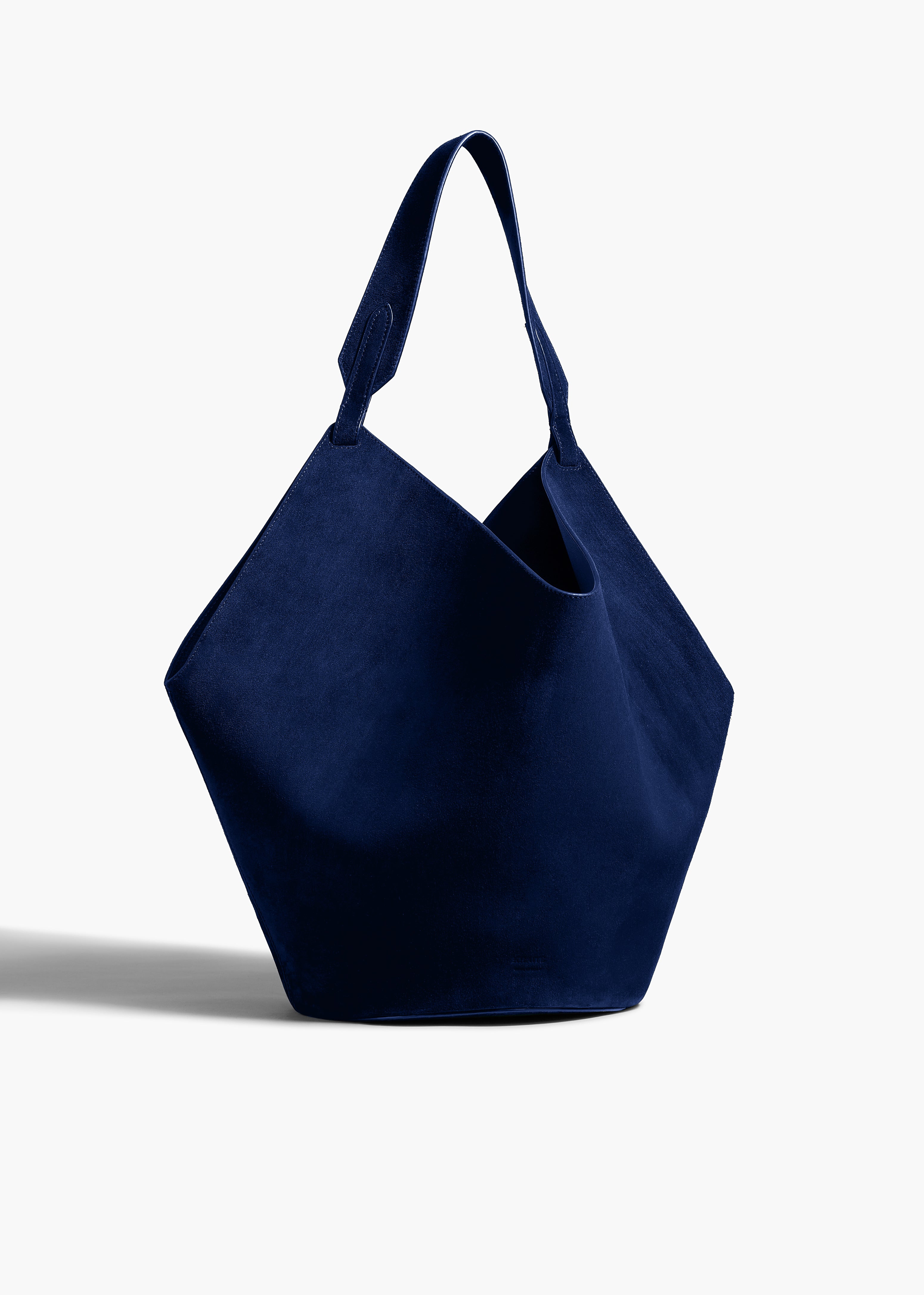 KHAITE  - Medium Lotus Tote in Midnight Suede