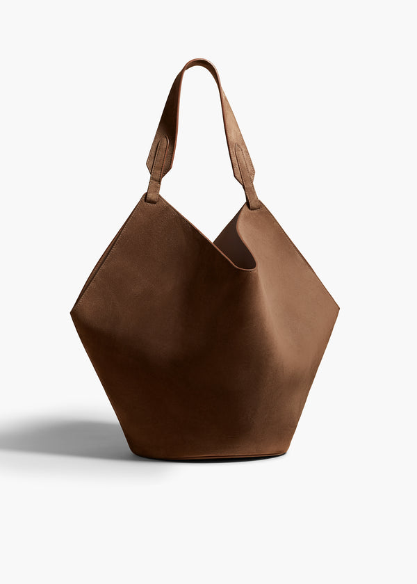 Medium Lotus Tote in Cedar Suede