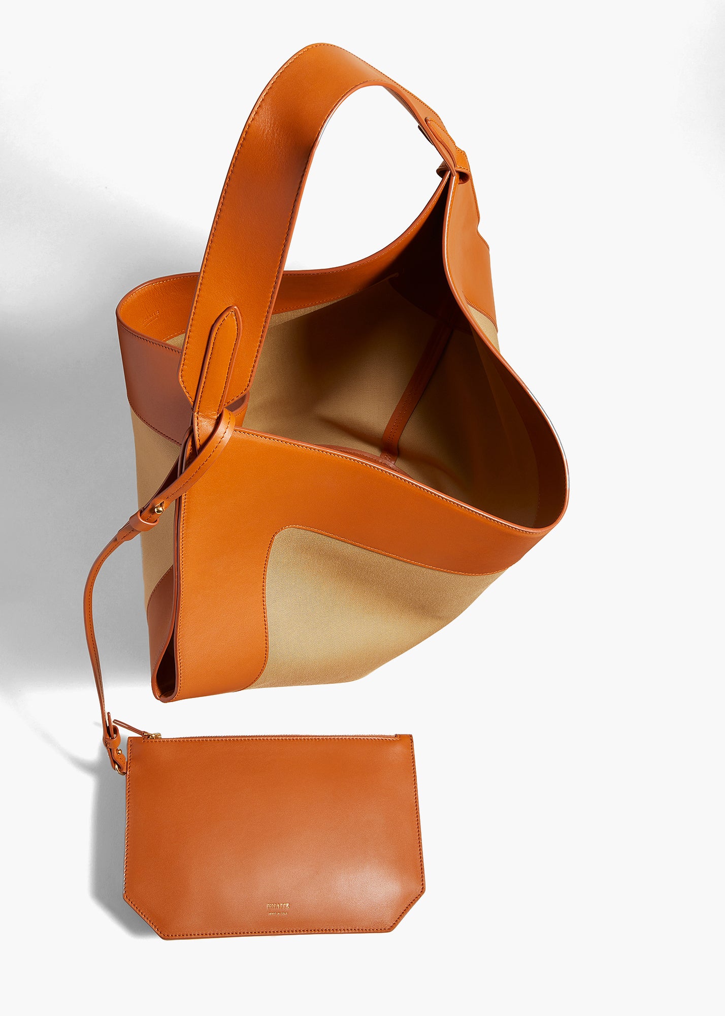 KHAITE LLC - Medium Lotus Tote in Honey and Tan Leather