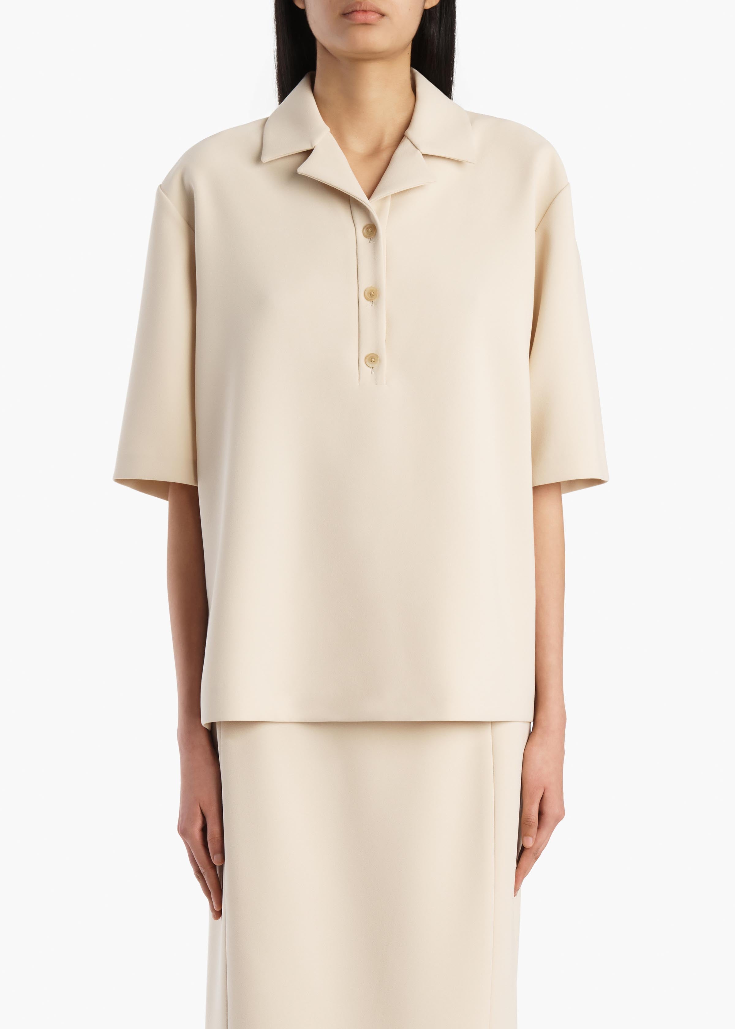 Loucin Top in Ivory Glow