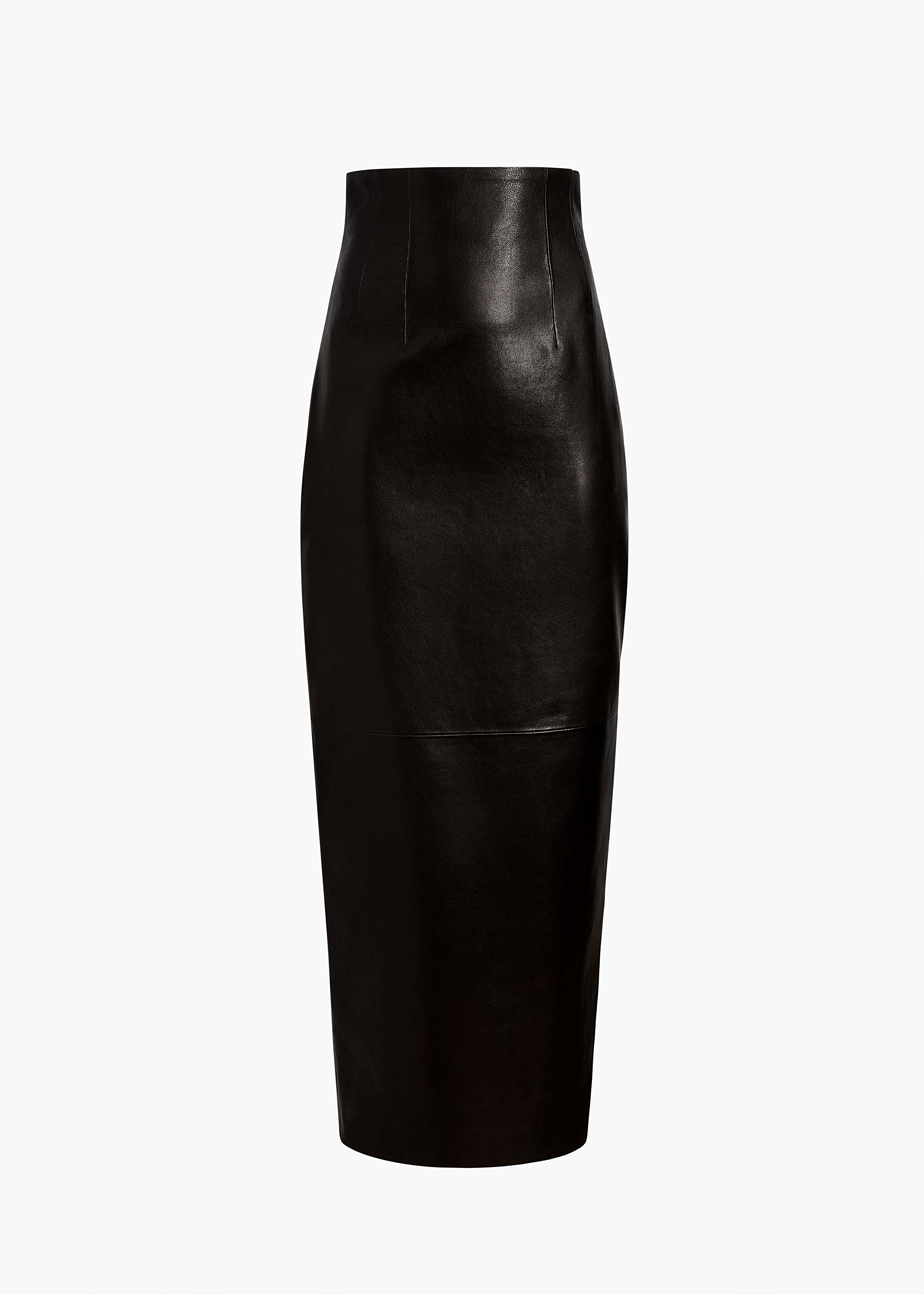 KHAITE  - Loxley Skirt in Black Leather