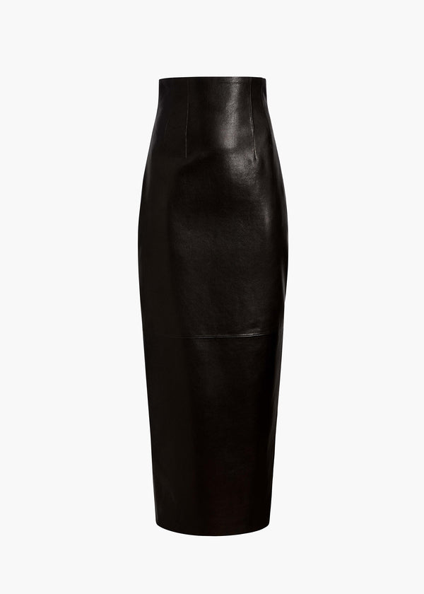 Loxley Skirt in Black Leather