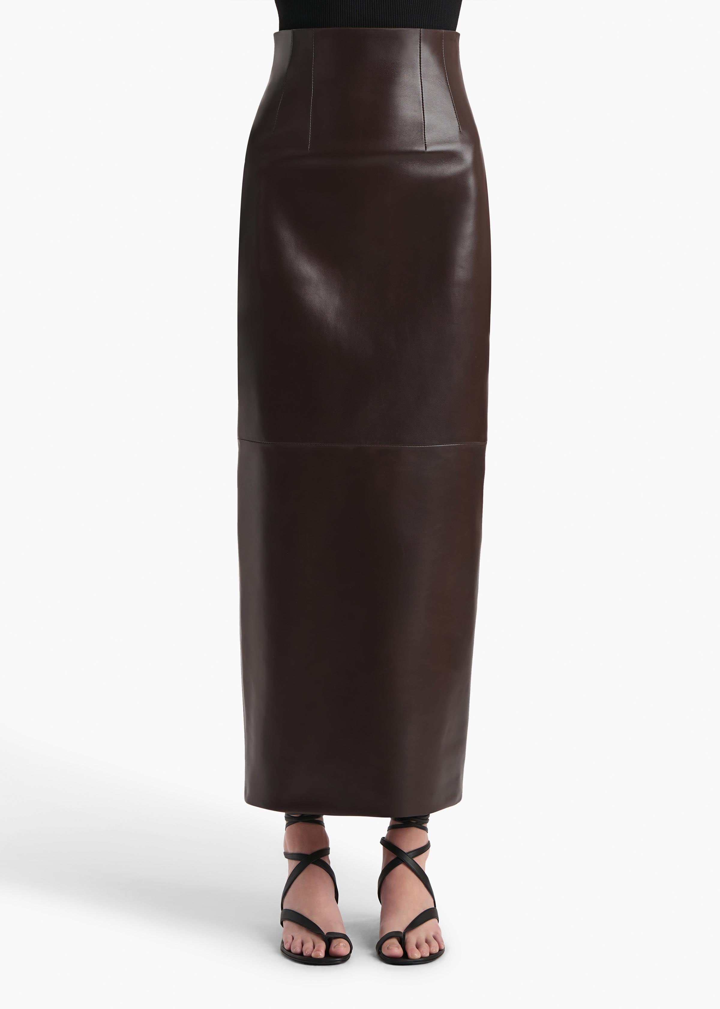 Loxley Skirt in Mud Leather – KHAITE