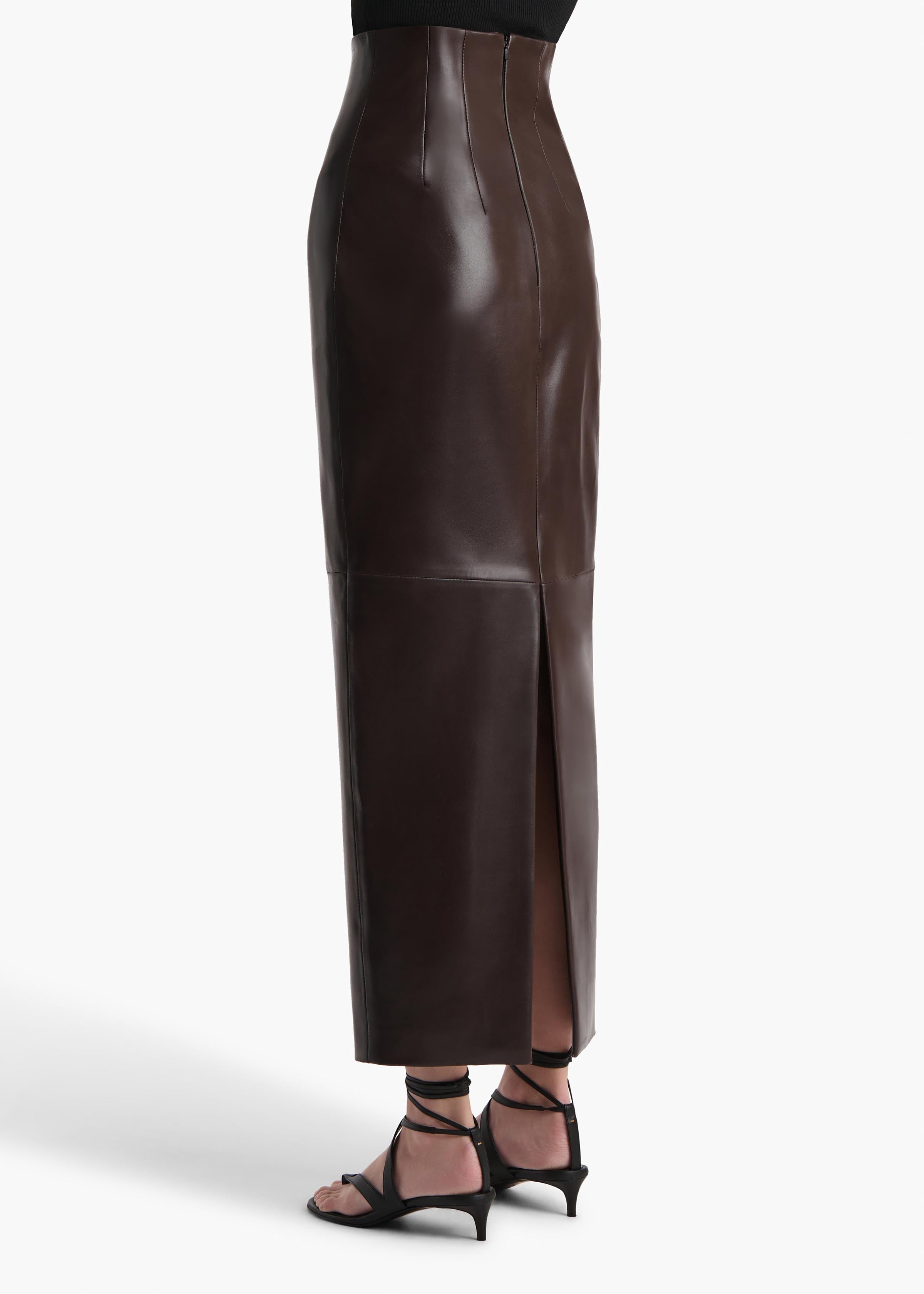 Loxley Skirt in Mud Leather – KHAITE