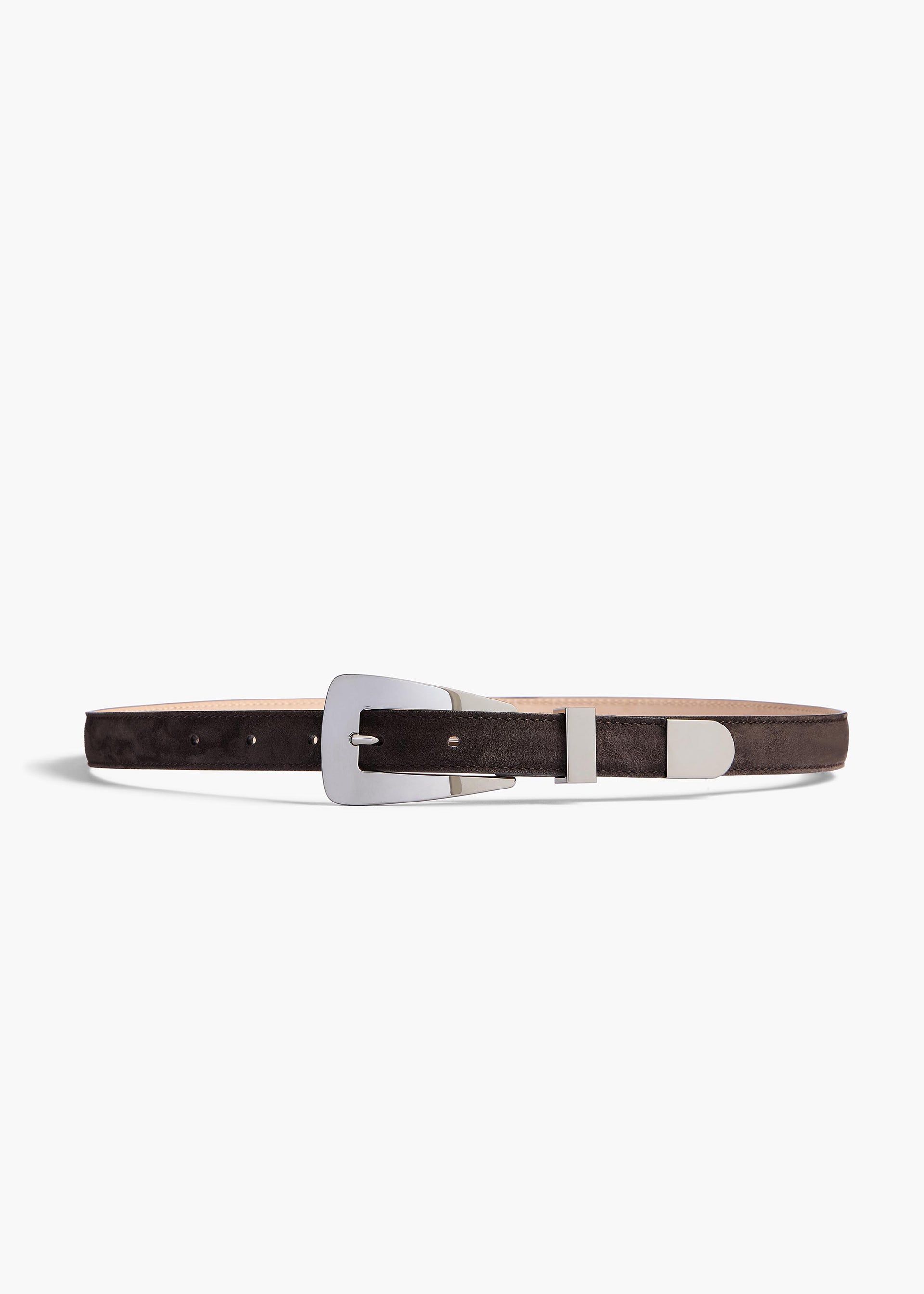 Small Lucca Belt Dark Suede Silver