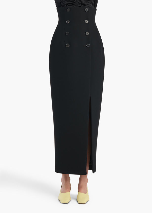 LUIZA SKIRT BLACK DOUBLEFACE 41914114 200 B