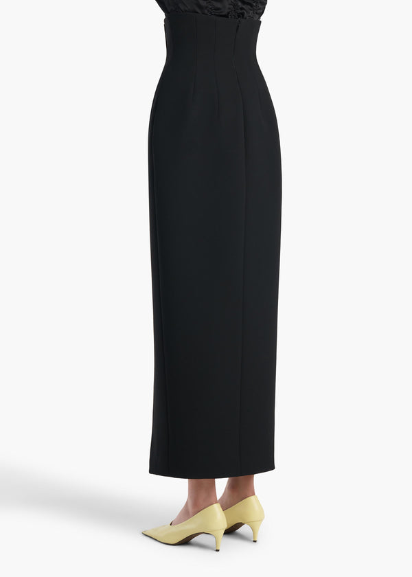 LUIZA SKIRT BLACK DOUBLEFACE 41914114 200 C