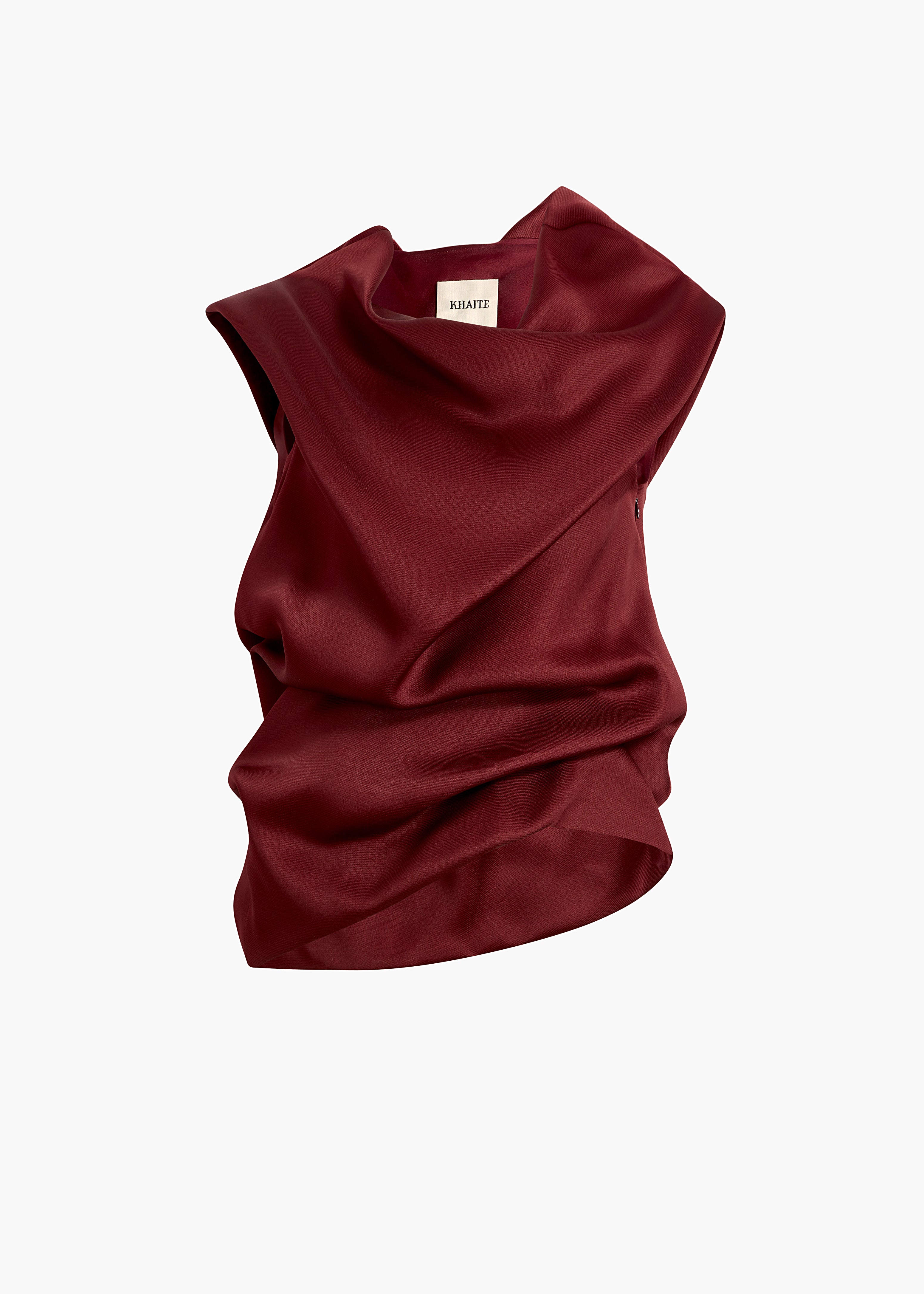 KHAITE - Luola Top in Oxblood