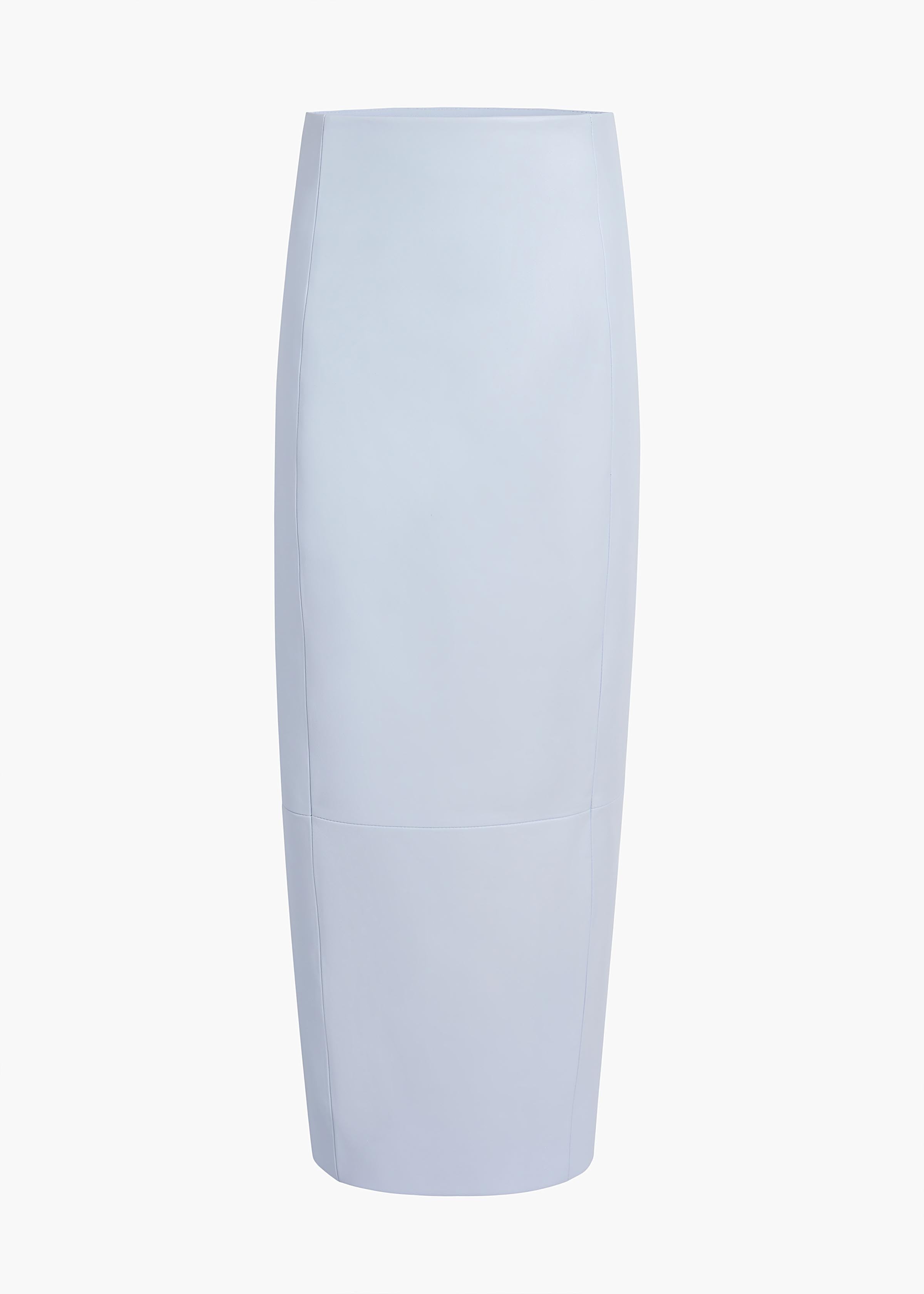 Lyle Skirt in Sky Blue Leather