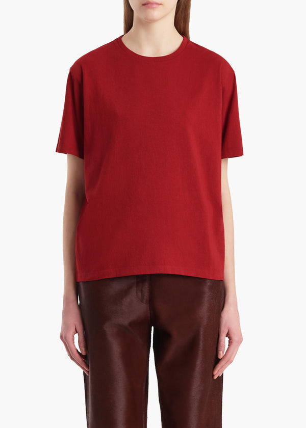 MAE SHORT SLEEVE TEE SHIRT CRIMSON 2196138 515 B