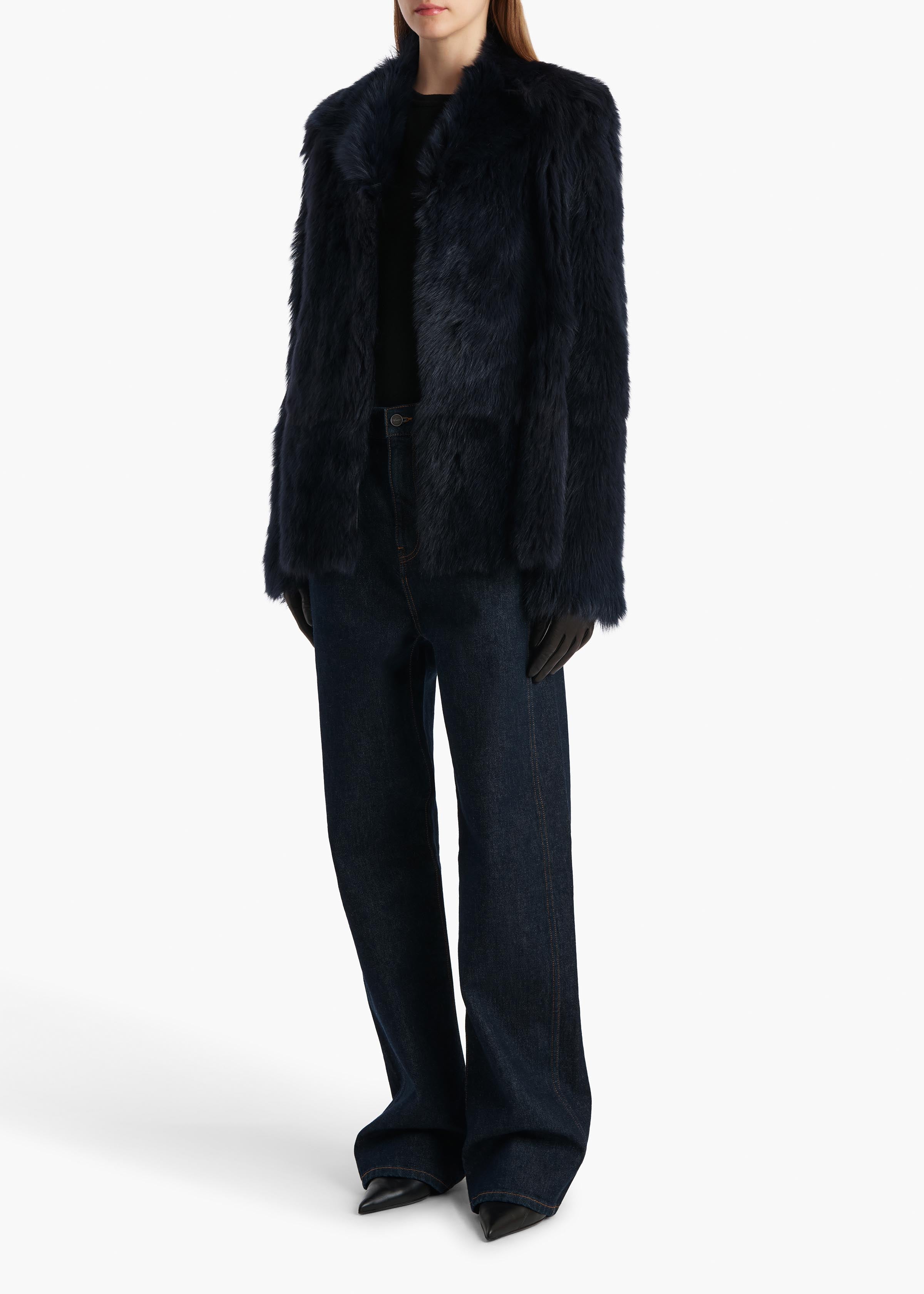 Maeve T-Shirt in Black Silk Cashmere Jersey