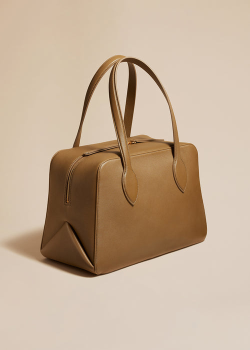 The Medium Maeve Bag in Toffee Pebbled Leather