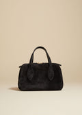 The Small Maeve Crossbody Bag in Black Suede