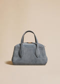 The Small Maeve Crossbody Bag in Lead Suede