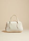 The Small Maeve Crossbody Bag in Off-White Pebbled Leather