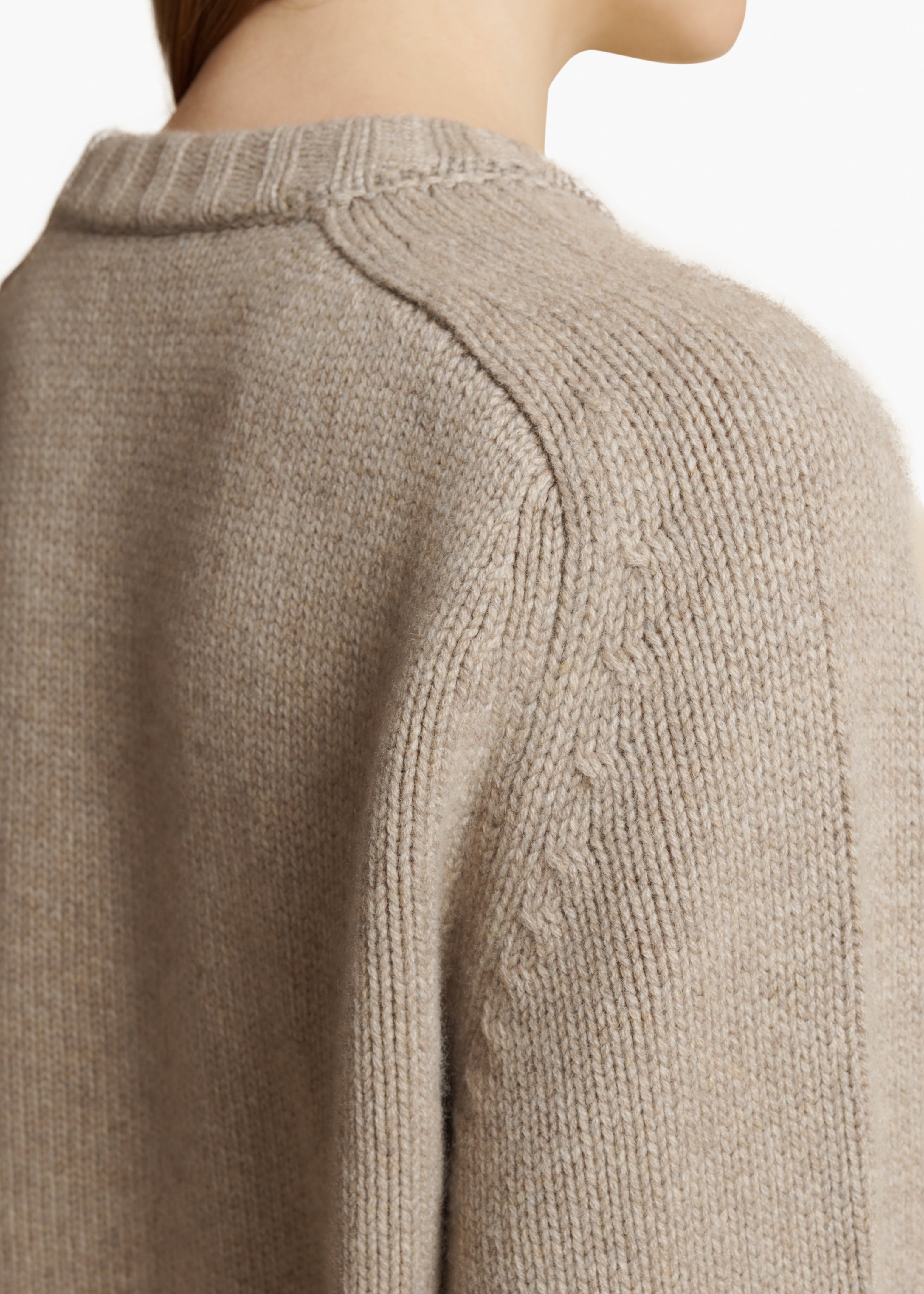 MAE SWEATER IN LIGHT CLAY DETAILED VIEW 1