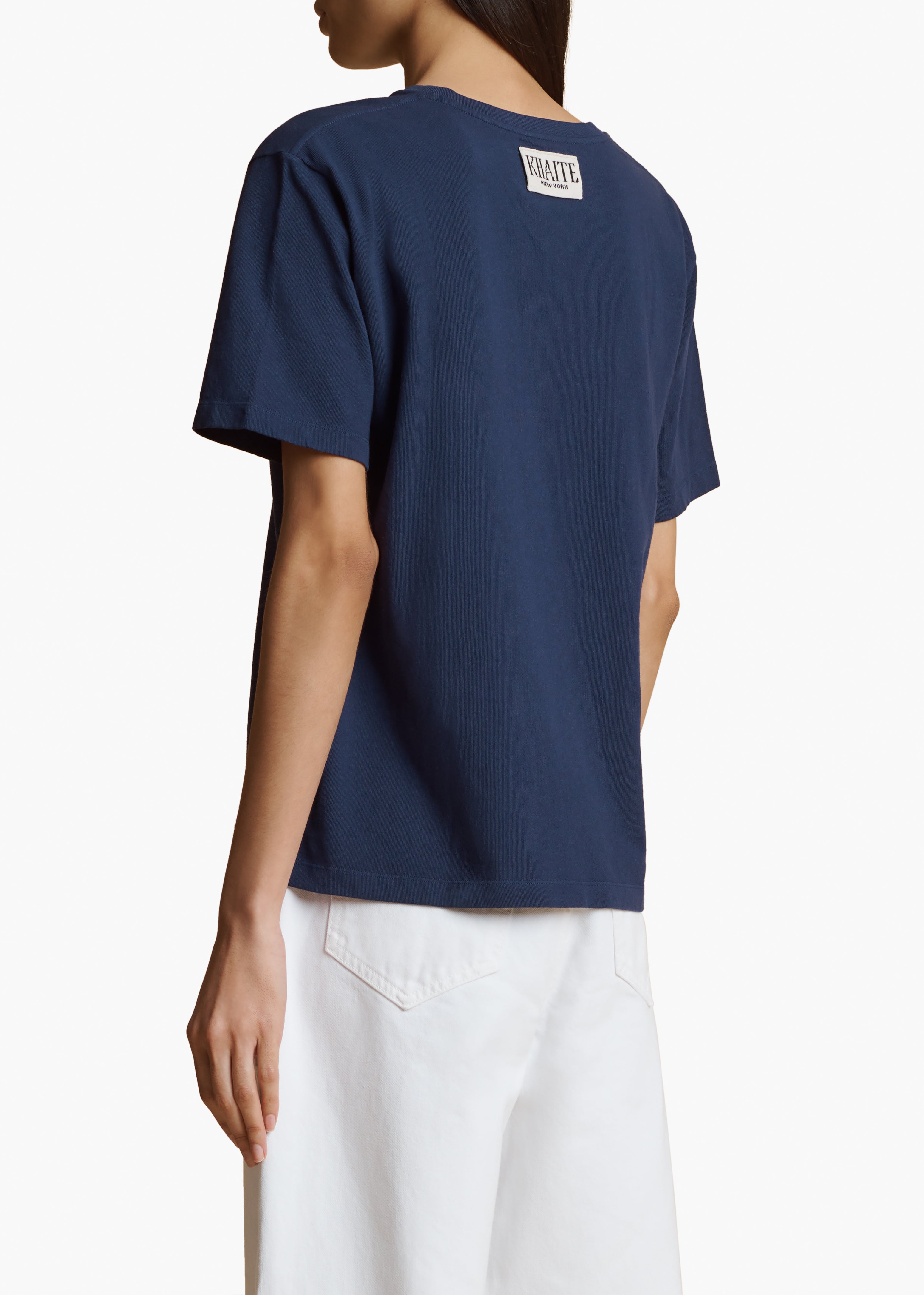 KHAITE - Mae T-Shirt in Navy