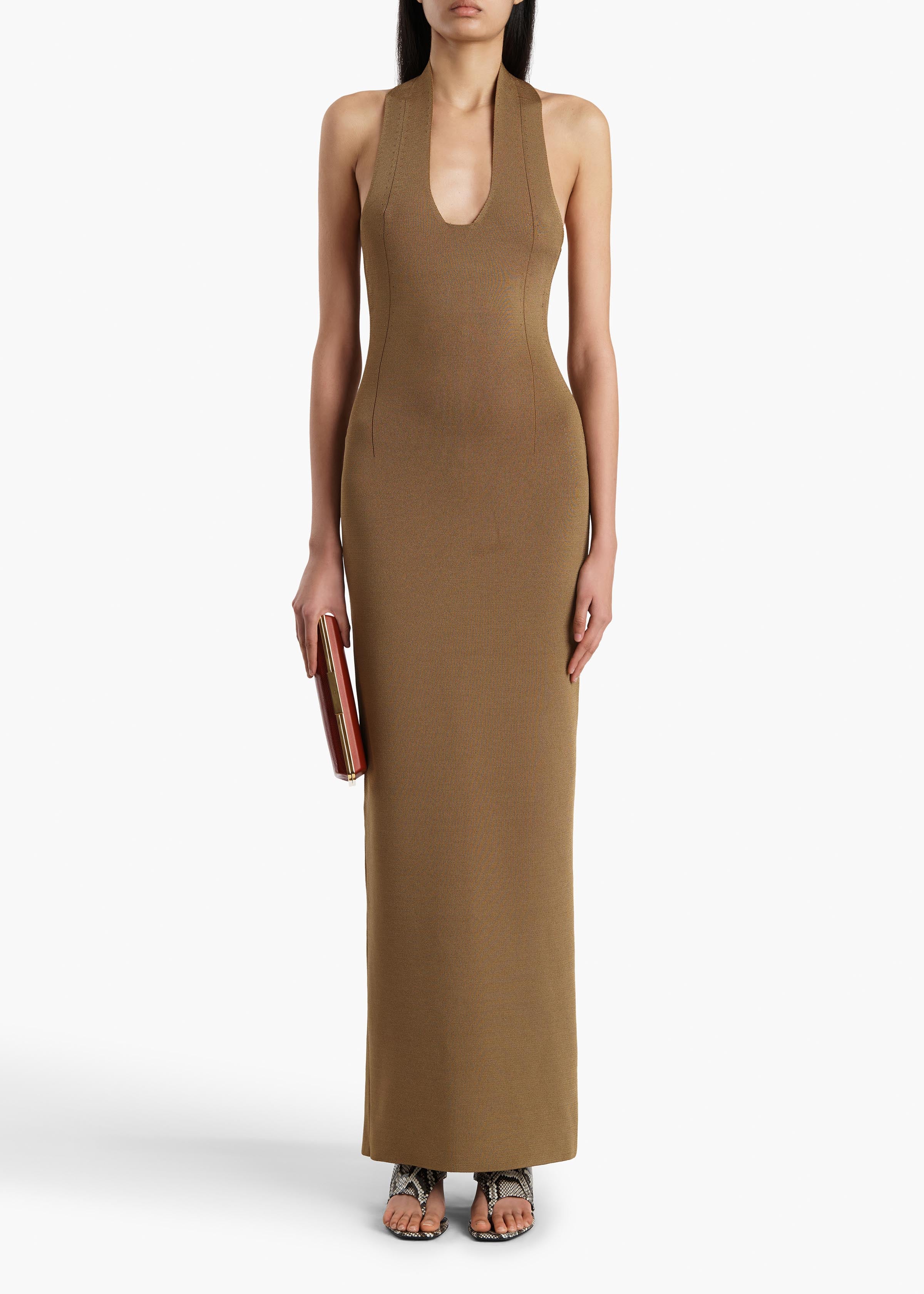 MAHI DRESS CAROB 18207429 736 A STYLED