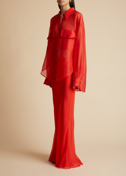 The Mahmet Top in Fire Red