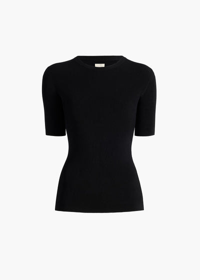 MAJ TOP BLACK VISCOSE 18215429 200 GHOST