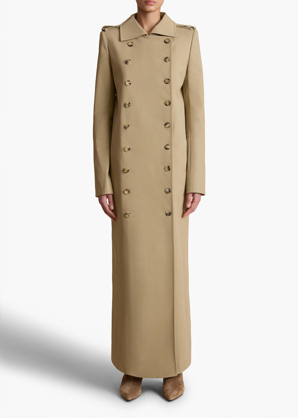 Mallory Coat in Khaki STYLED VIEW