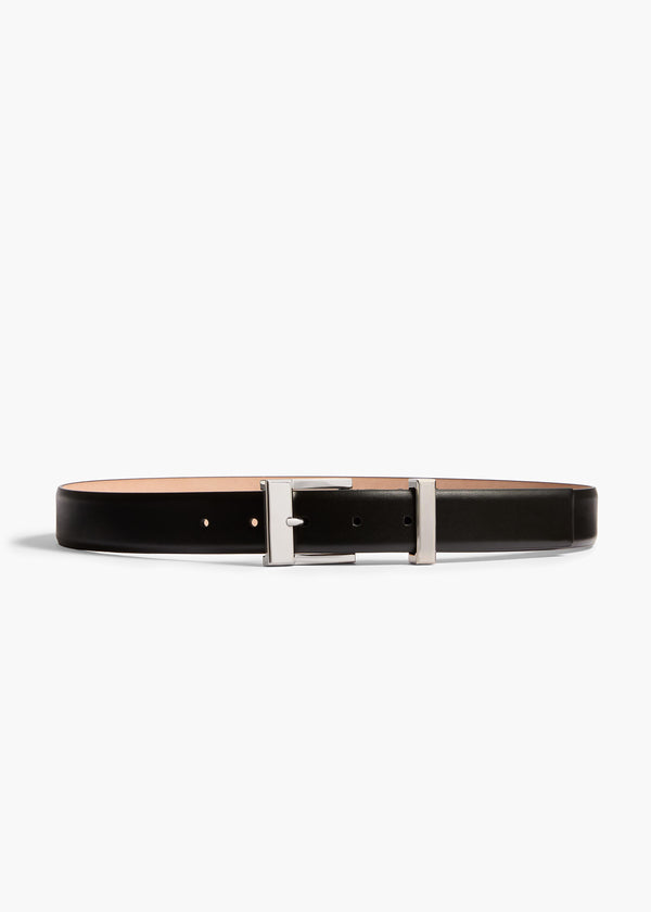 MANHATTAN BELT SILVER 30MM BLACK 10130 763 200 A