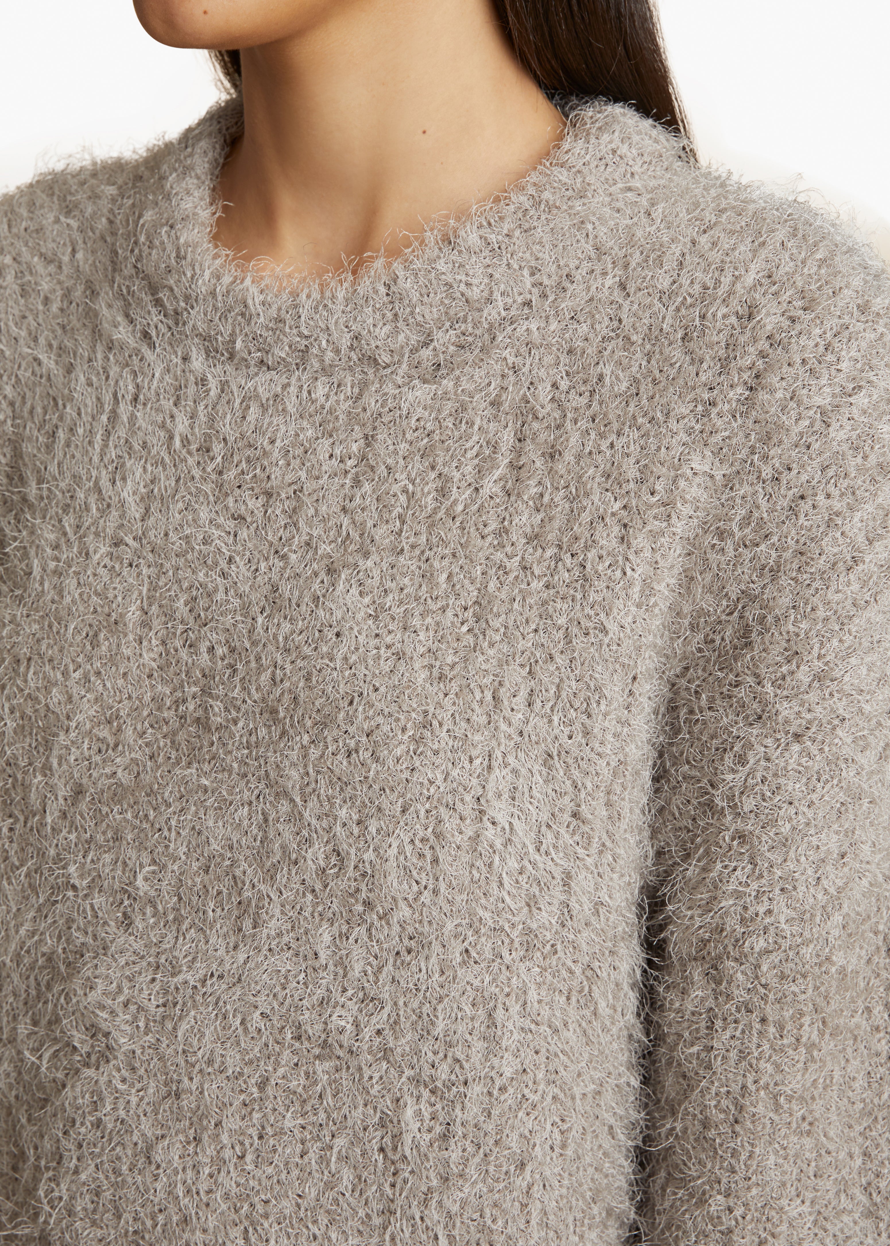 MANUELA SWEATER IN LIGHT TAUPE DETAILED VIEW 1