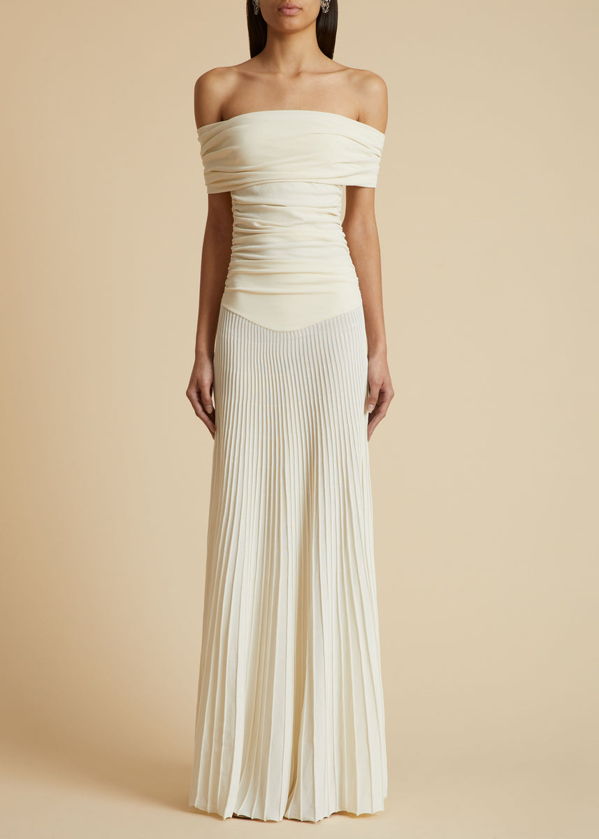 The Marca Dress in Ivory– KHAITE