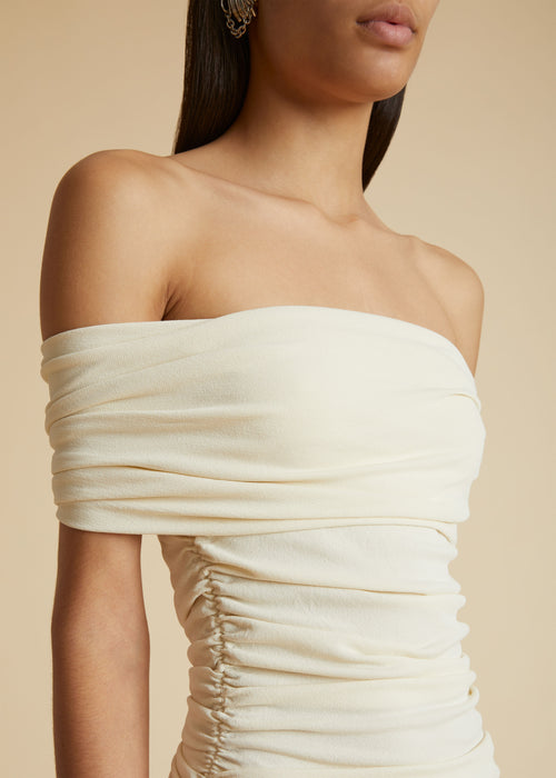The Marca Dress in Ivory