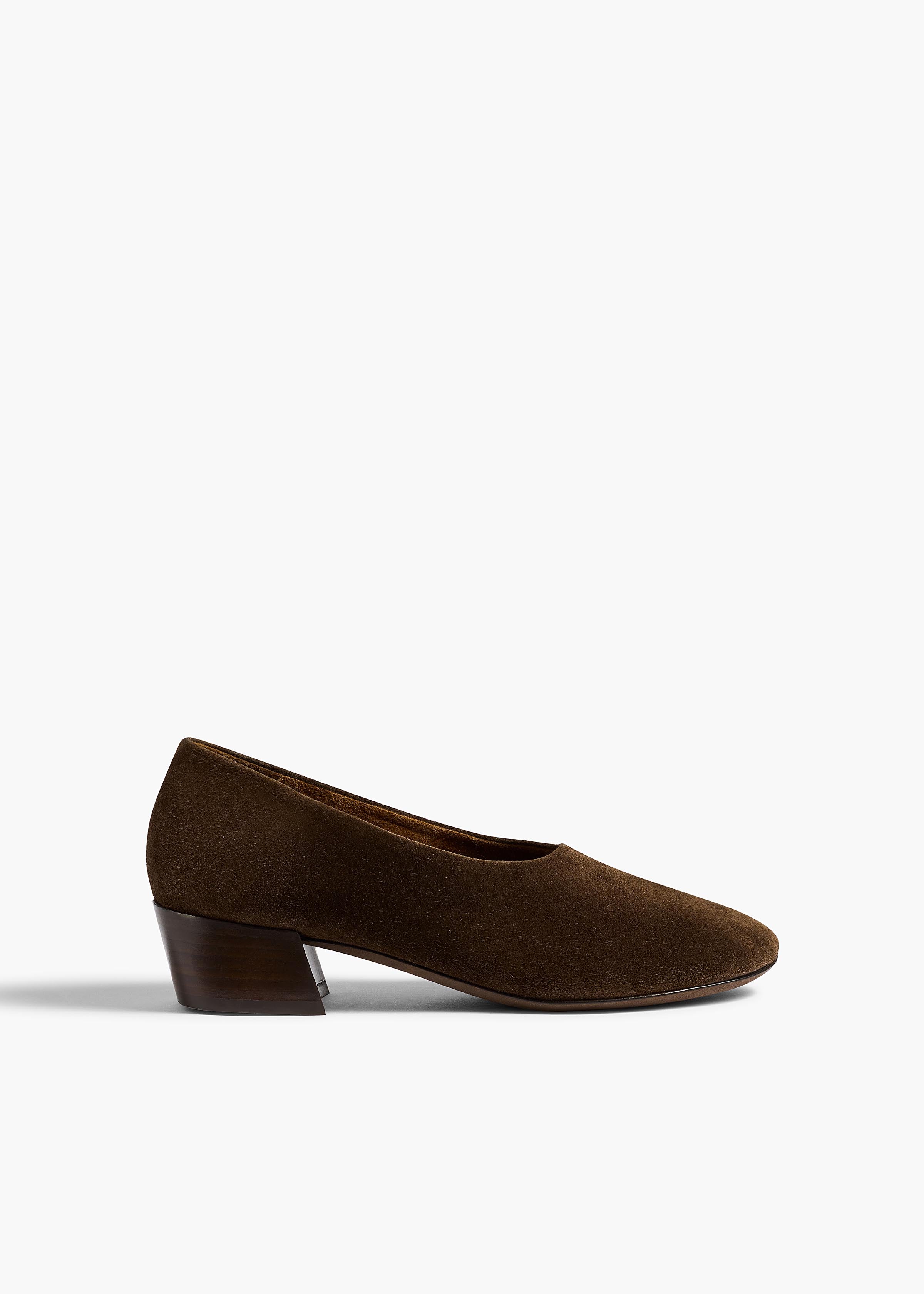 Marcy Pump in Ebano Suede