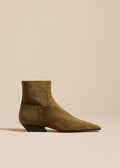 The Marfa Ankle Boot in Khaki Suede